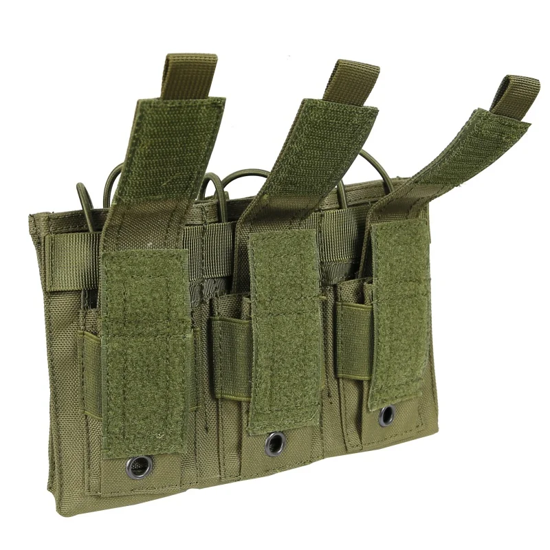 1000D нейлон тактический molle тройной Открытый-топ подсумок для журналов FAST AK AR M4 FAMAS Mag Pouch военный Пейнтбол оборудование Новое
