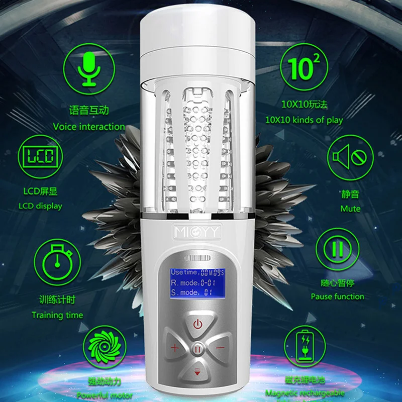 Электрический Интеллектуальный интерактивный Мужской мастурбатор стонающий