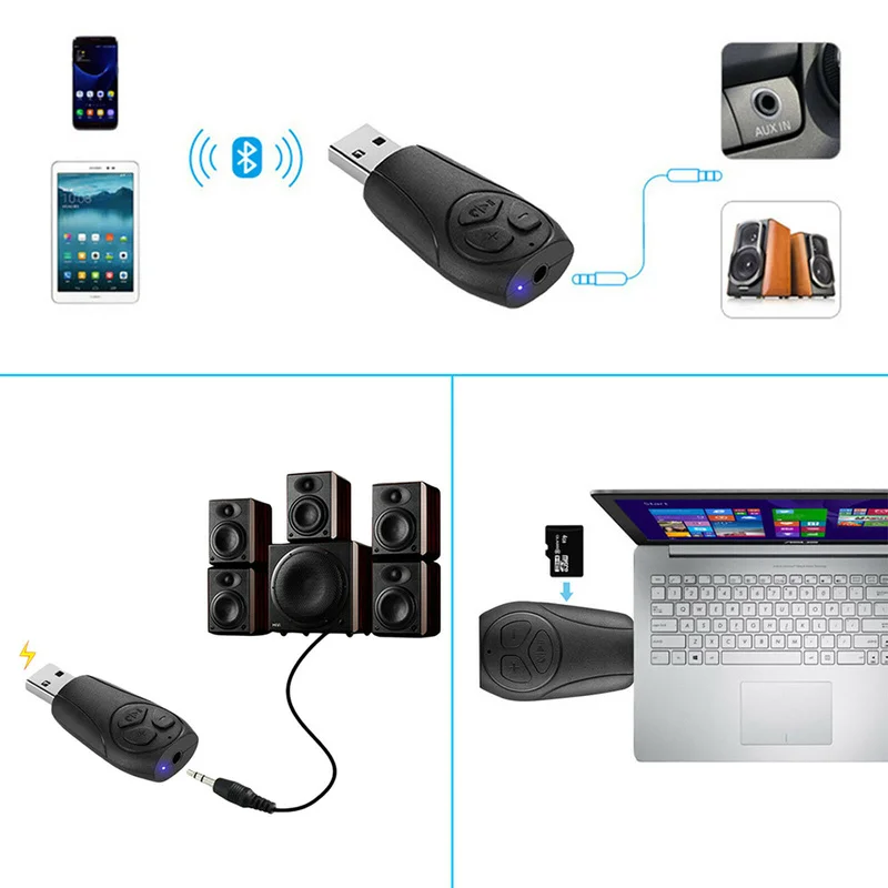 Беспроводной Bluetooth USB приемник передатчик 3 5 мм Aux адаптер стерео аудио