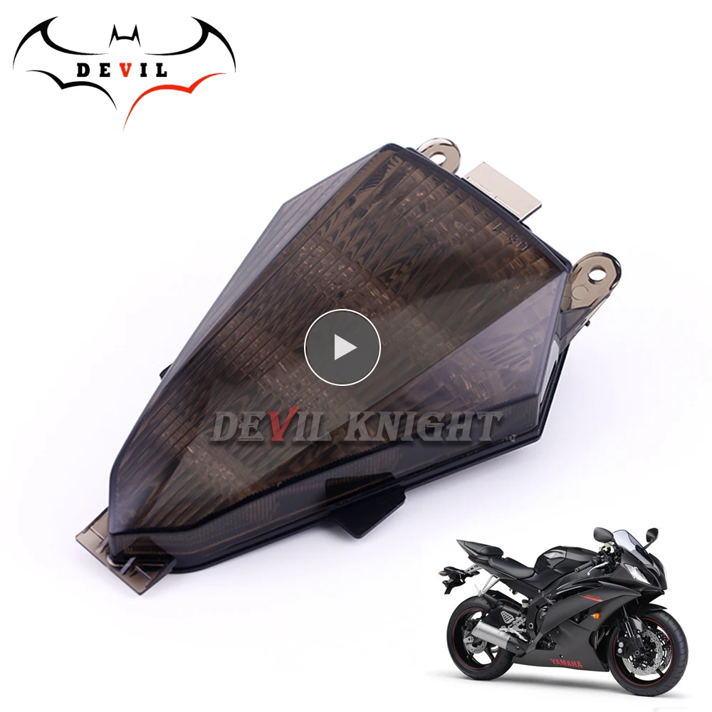 Мотоцикл свет для Yamaha YZF R6 YZF-R6 08-16 модифицированный светодиодный задний фонарь Тормозная лампа мотоцикла с светодиодный поворотник аксессуары