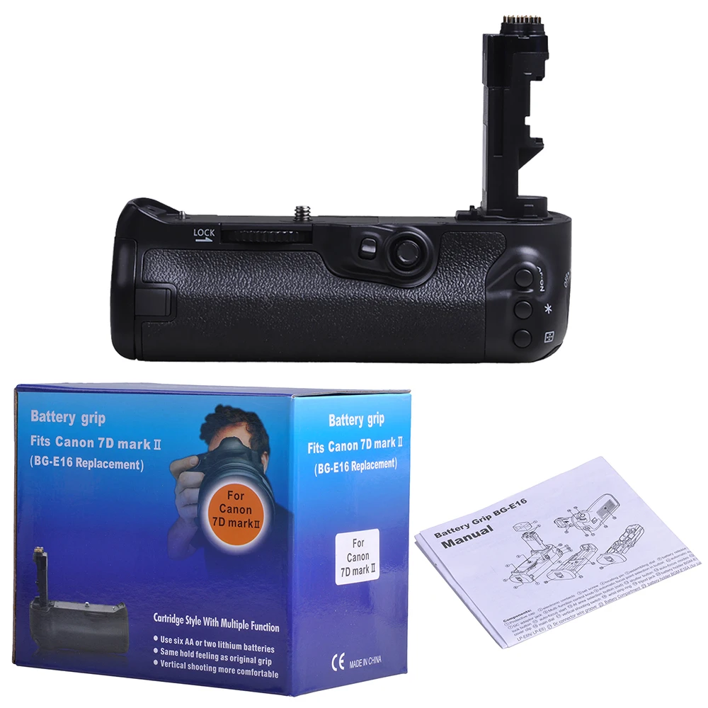 Аккумулятор Powertrust для цифровой зеркальной камеры Canon 7D Mark II 7D2 работает с батареей