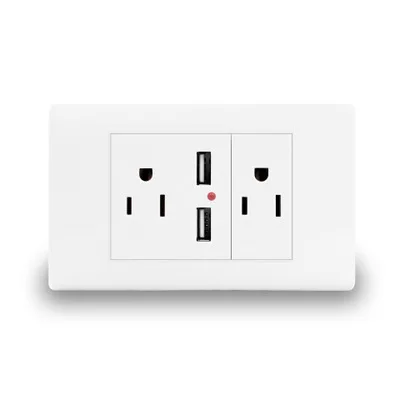 Модель 120 американский стандарт сдвоенный вход USB шестигранный настенный блок
