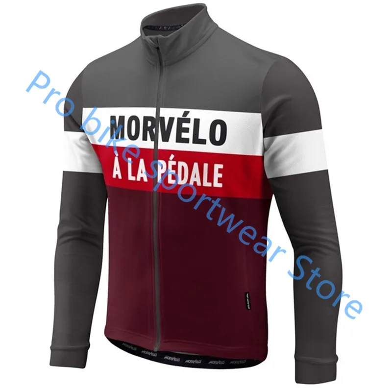 cycling jersey 14 Morvelo весна и осень с длинным рукавом костюмы Pro team Велоспорт Джерси гонки Велосипедный спорт велосипедная Одежда Майо Ropa Ciclismo - Цвет: cycling jersey 14