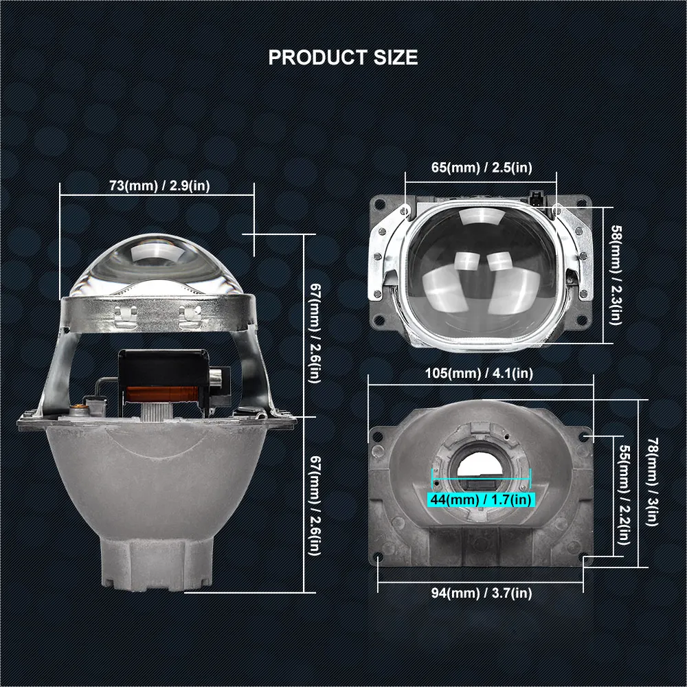 Q5 H7 3,0 дюймов HID Xenon светодиодный фонарь би ксенон полностью металлический объектив проектора для стайлинга автомобилей фары Линзы Аксессуары для модификации