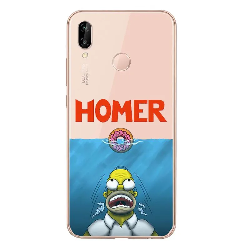 Los Simpson suave de TPU caso для huawei P8L P20L P20LITE P30 mate 8 10 mate 20Por RS