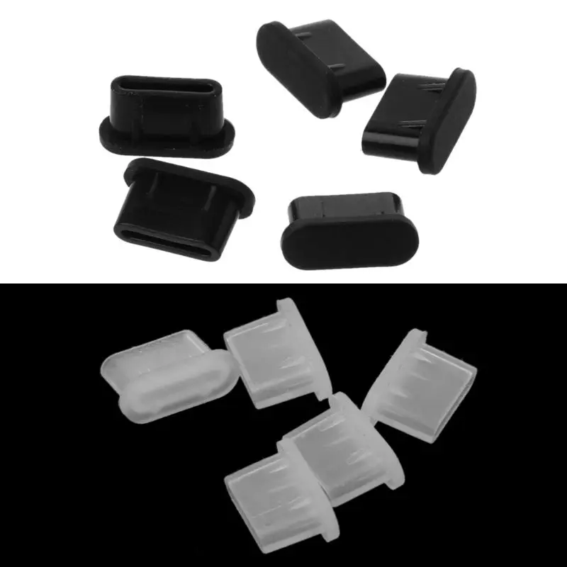Пылезащитная заглушка типа C для USB-порта зарядки 5 шт. силиконовый чехол Samsung Huawei