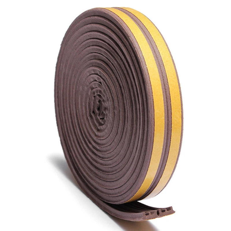 Tape Foam seal strip Rubber Sound-Proof Windproof 5M Weatherstrip Window Door Seal Strip Excluder Hot Pro for home diy tool |
