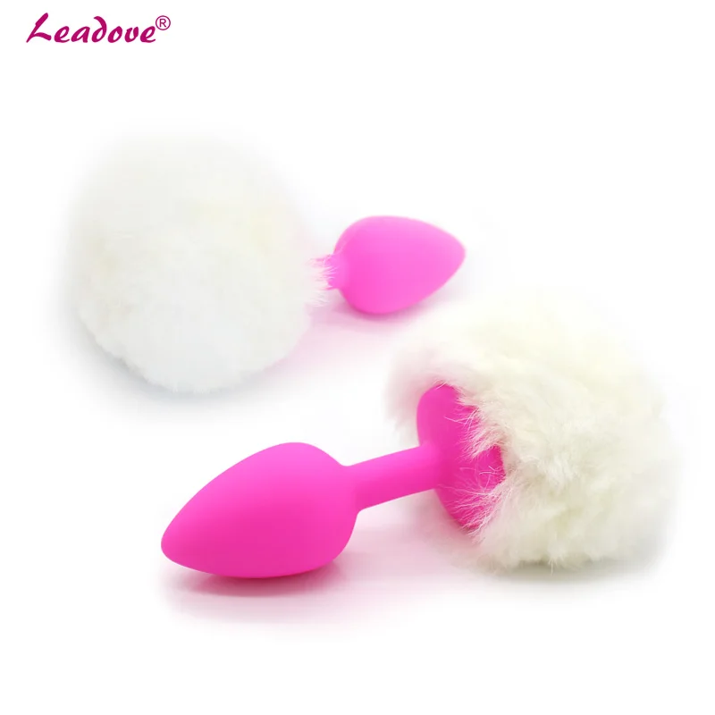 Small Size Rabbit Girl Tail Sex Toys Silicone Plush Anal Plug Cosplay Cute Erotic Toy For Couples Man Women Gay GS0100 | Красота и
