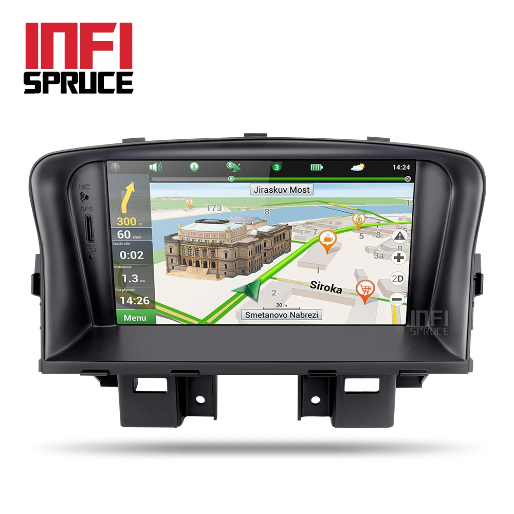 Горячая продажа 2008 2014 года с gps навигационным радио 2 din стерео Android 7 1 2G + 32G wifi