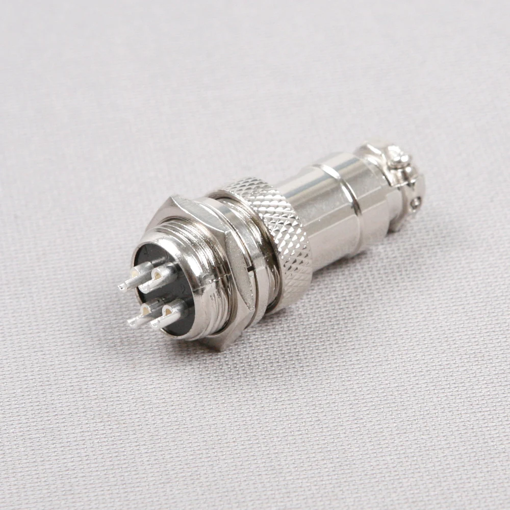 Оптовая продажа 5 шт./лот 4Pin 16 мм штыревой и гнездовой разъем для проводной панели