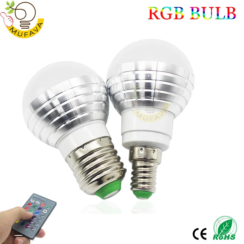 2018 лучшее качество E27 E14 GU10 MR16 12V светодиодный RGB лампа 85 265V 5 Вт прожектор Освещение