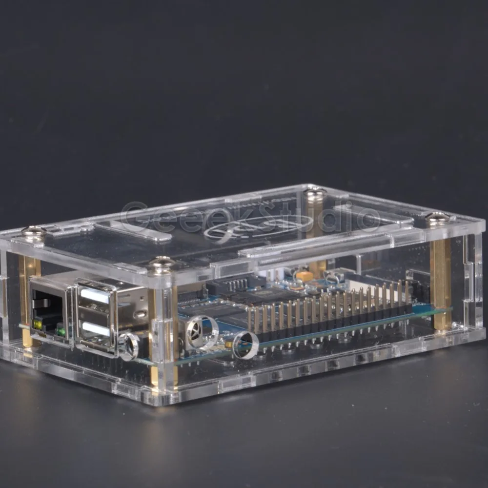 Прозрачный акриловый чехол Защитный корпус для BPI M3 Banana Pi M3|box for|box boxbox enclosure |