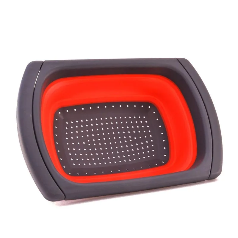 Новый фруктовый Овощной складной дуршлаг кухонный фильтр выдвижные ручки