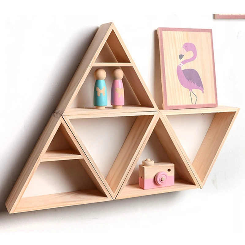 Горячая Ins стиль стеллаж для хранения натурального дерева ручной работы Diy