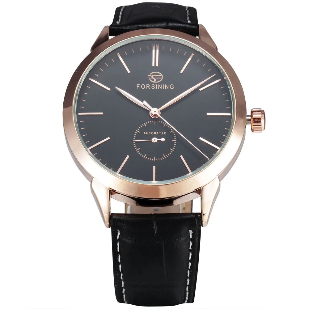 Часы наручные FORSINING Мужские механические простые дизайнерские Роскошные