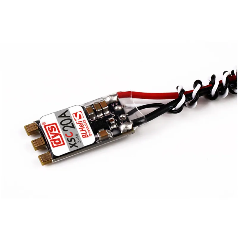 Оригинальный DYS XSC 20A 3 4 S ESC BLHeli_S поддерживает Oneshot125 Oneshot42 Multishot для высокой