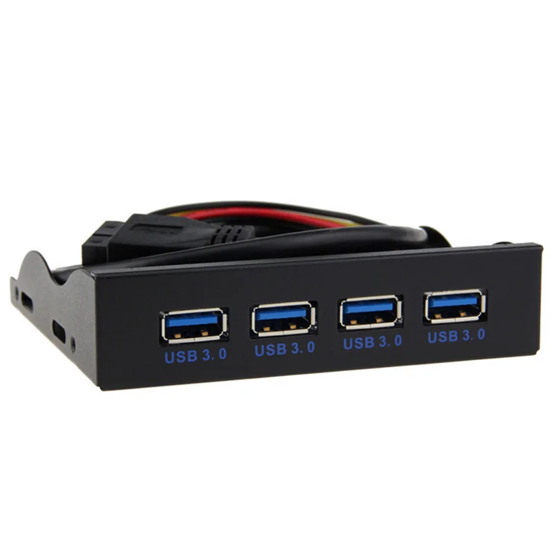 Ult лучшие 4 порта USB 3 0 Передняя панель DIY флоппи накопитель USB3.0 материнская плата