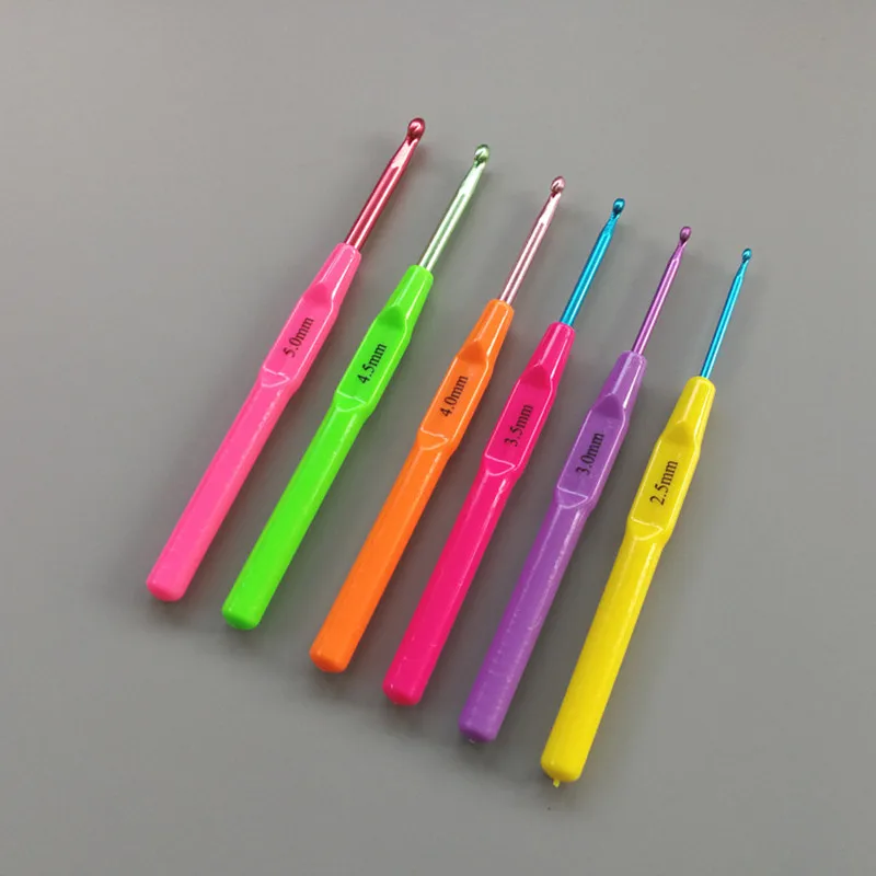 6 шт. Алюминиевые крючки для вязания|knitting needles|needle craftscraft crochet |