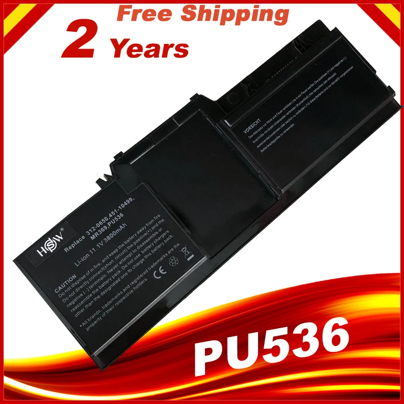 Аккумулятор для ноутбука Dell Latitude XT Tablet PC 0PU500 0PU501 0PU536 0UM178 0WR013 0WR015 3800