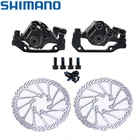 Shimano BR-M375 механические дисковые тормозные суппорты для Acera Alivio Deore с смоляные подушечки M375 суппорт переднийзаднийпара ротора