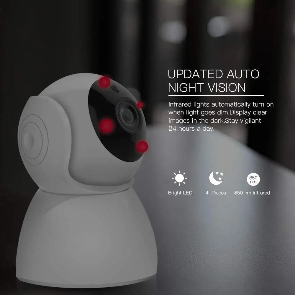 Беспроводная камера для домашних животных, 1080 P, WiFi камера, IP CCTV камера видеонаблюдения, камера безопасности, P2P, ночное видение, детский монитор, домашняя камера 720P