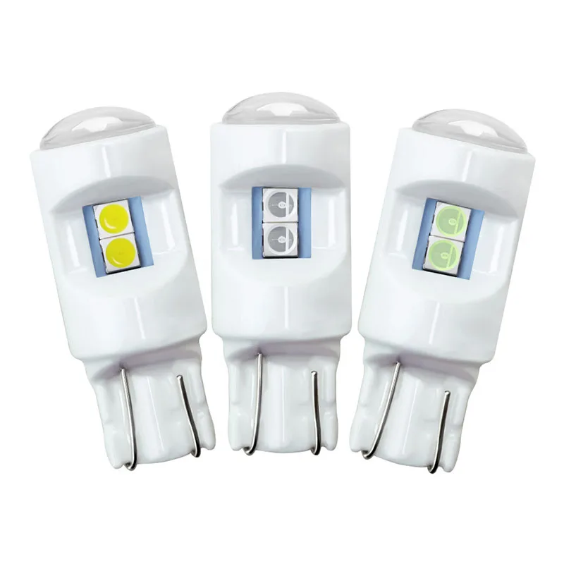 2 шт. сигнальная лампа 3030 6SMD T10 светодиодная автомобильная W5W Led Светодиодные лампы