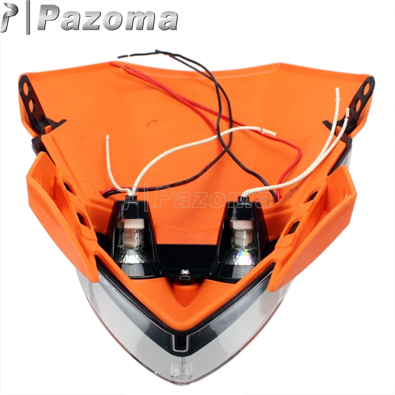 Налобный фонарь для мотокросса универсальная Светодиодная лампа 12 В Honda Suzuki Yamaha