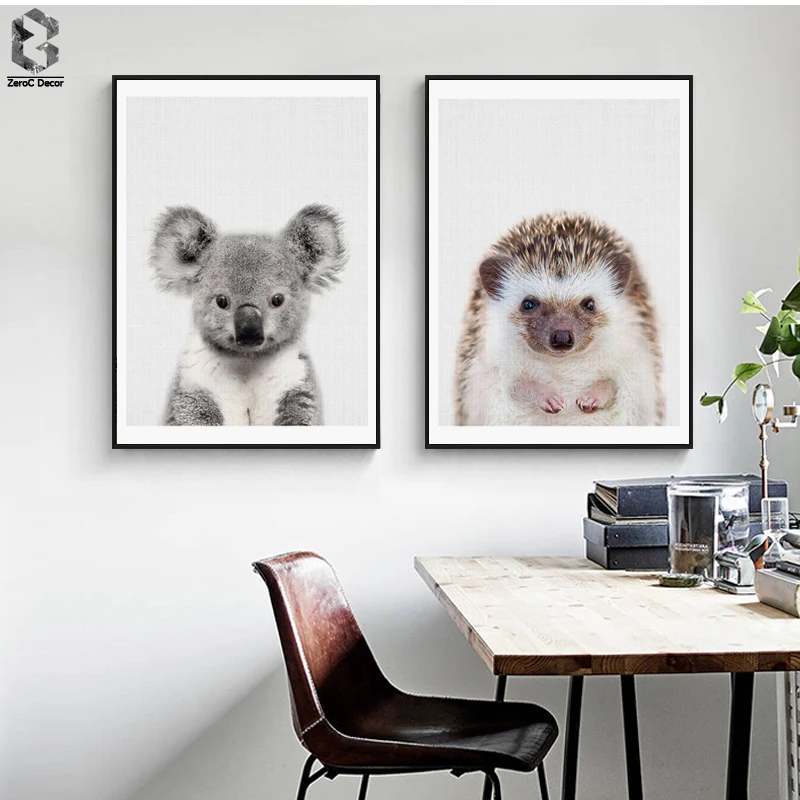 Настенная картина в скандинавском стиле с рисунком ежика|art posters and prints|wall picturesposters