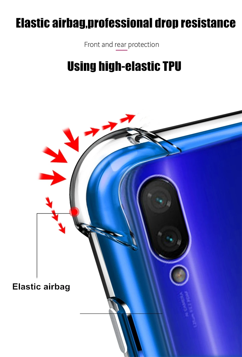 Противоударный чехол для телефона для samsung Galaxy A70 A60 A50 A40 A30 A20E A10 A2 J2Core M30 M20 M10 J4 J6 J8 подушка безопасности для Мягкий ТПУ чехол с мультипликационным рисунком