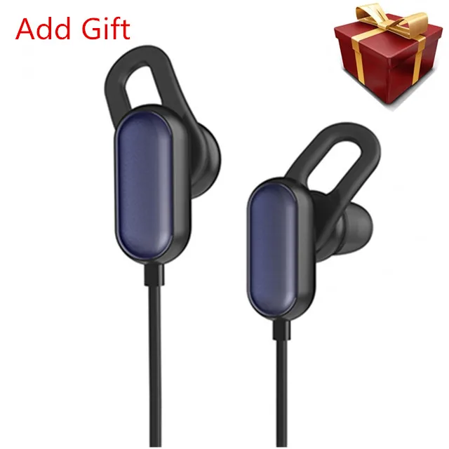 Black add gift Оригинальные спортивные bluetooth-наушники Xiaomi Youth Edition, беспроводные наушники Xiaomi, гарнитура для бега, спортивные наушники с защитой от пота, управление AI - Цвет: Black add gift