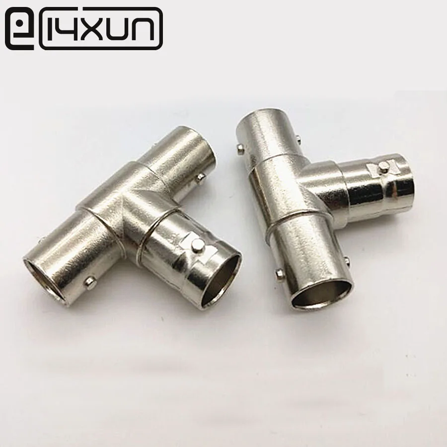 EClyxun 3 шт. RF коаксиальный BNC 1 гнездо до 2 гнездовой разъем F/F адаптер|Соединители| |