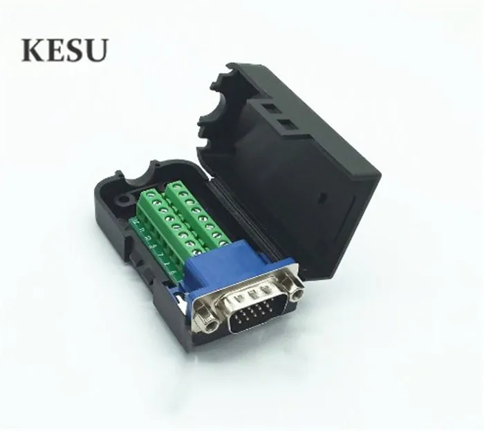 20 шт./лот D-SUB DB15 VGA Мужской Женский 3 ряда 15 контактный разъем Breakout терминалы