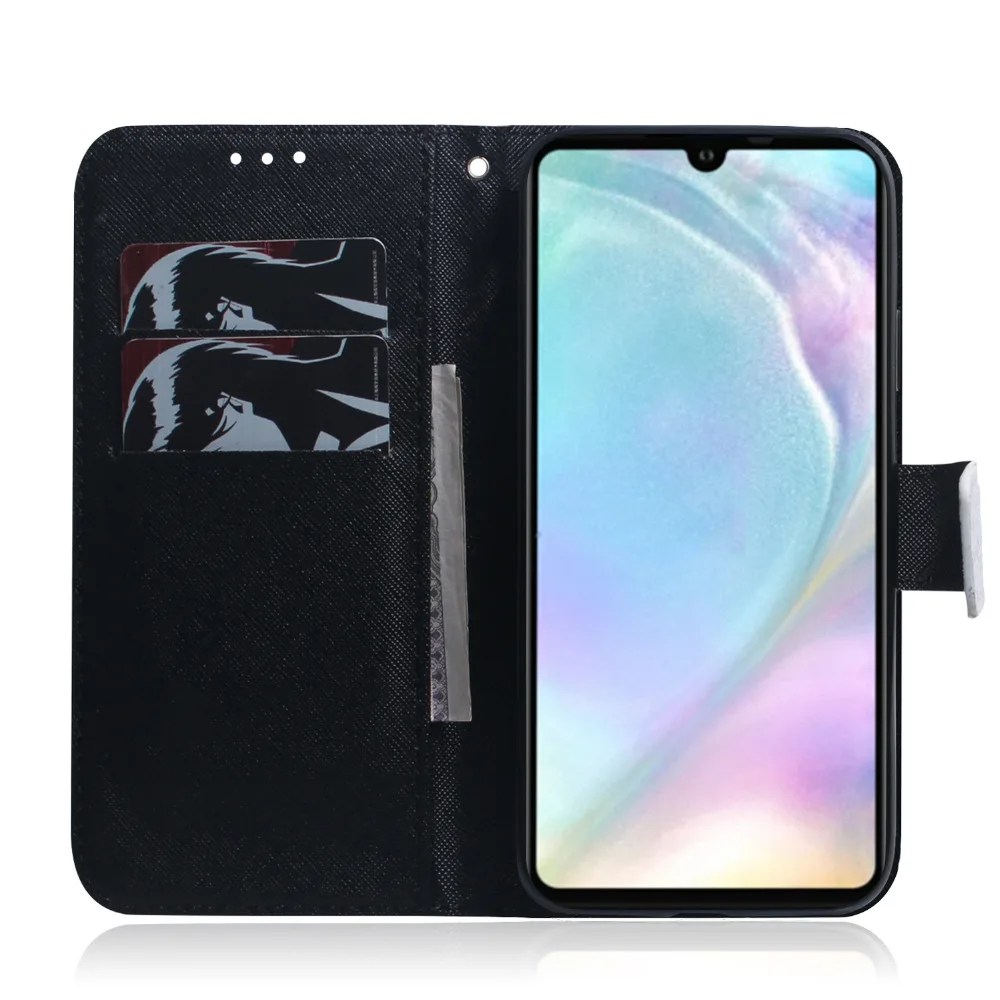 Роскошный кожаный чехол для HUAWEI P30 LITE PRO Магнитный из искусственной кожи PLUS |