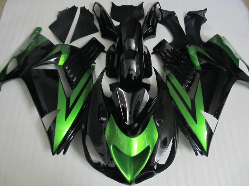 

Injection mold Fairing kits for Kawasaki ZX14R 2006 2007 2008-2011 green black ZX 14R 06-11 motorcycle fairings FT13