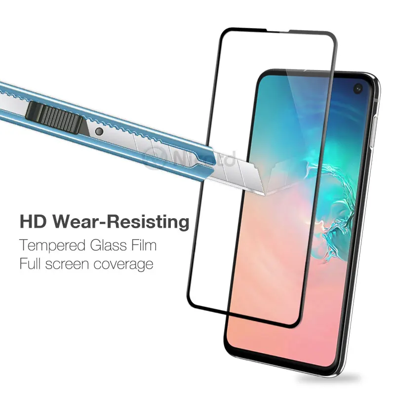 Nicotd Tempered Glass For Samsung Galaxy S10e J4 Plus J6 J8 A6 A8 A7 2018 Screen Protector M20 M30 A30 A50 Protective Glass Film