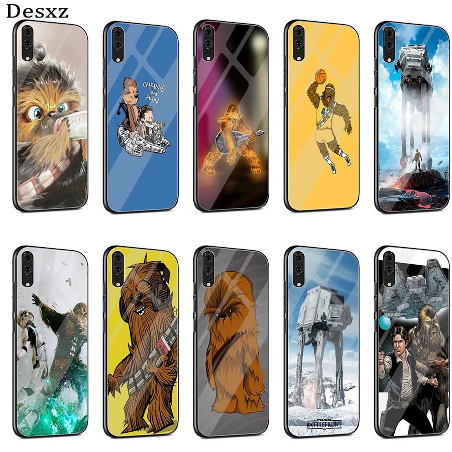 Стекло Desxz Star Wars Chewbacca для Huawei P10 P20 Pro P Smart Mate 10 20 Lite Y6 Y9 Honor 7A 8X 9 Cover|Чехлы-накладки| |