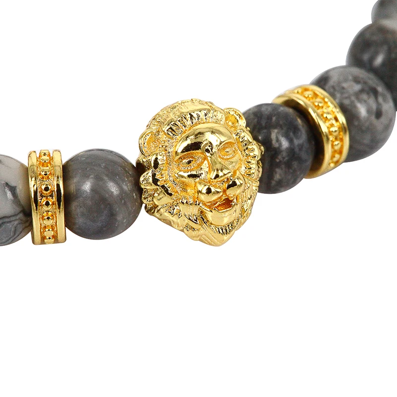 8 мм натуральный серый кружевной оникс полудрагоценный камень бисер с