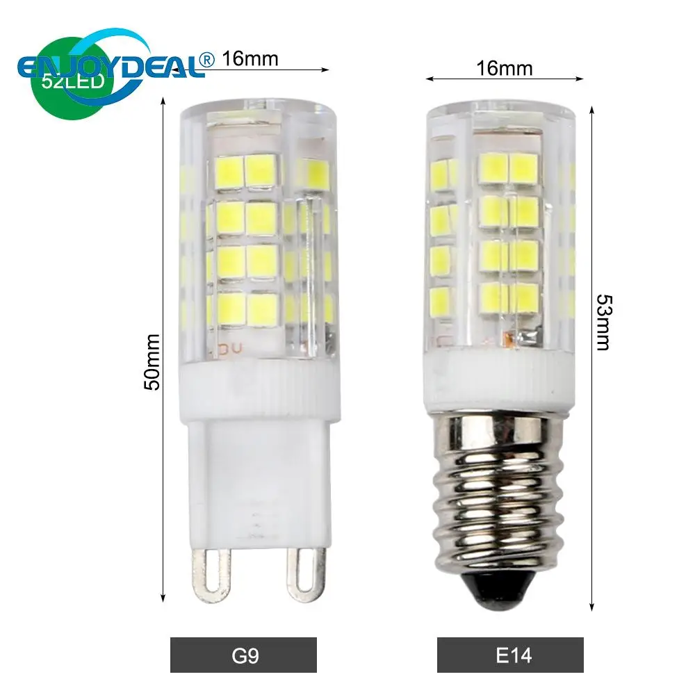 Миниатюрная лампочка-кукуруза высокой яркости E14 G9 SMD 2835 энергосберегающий