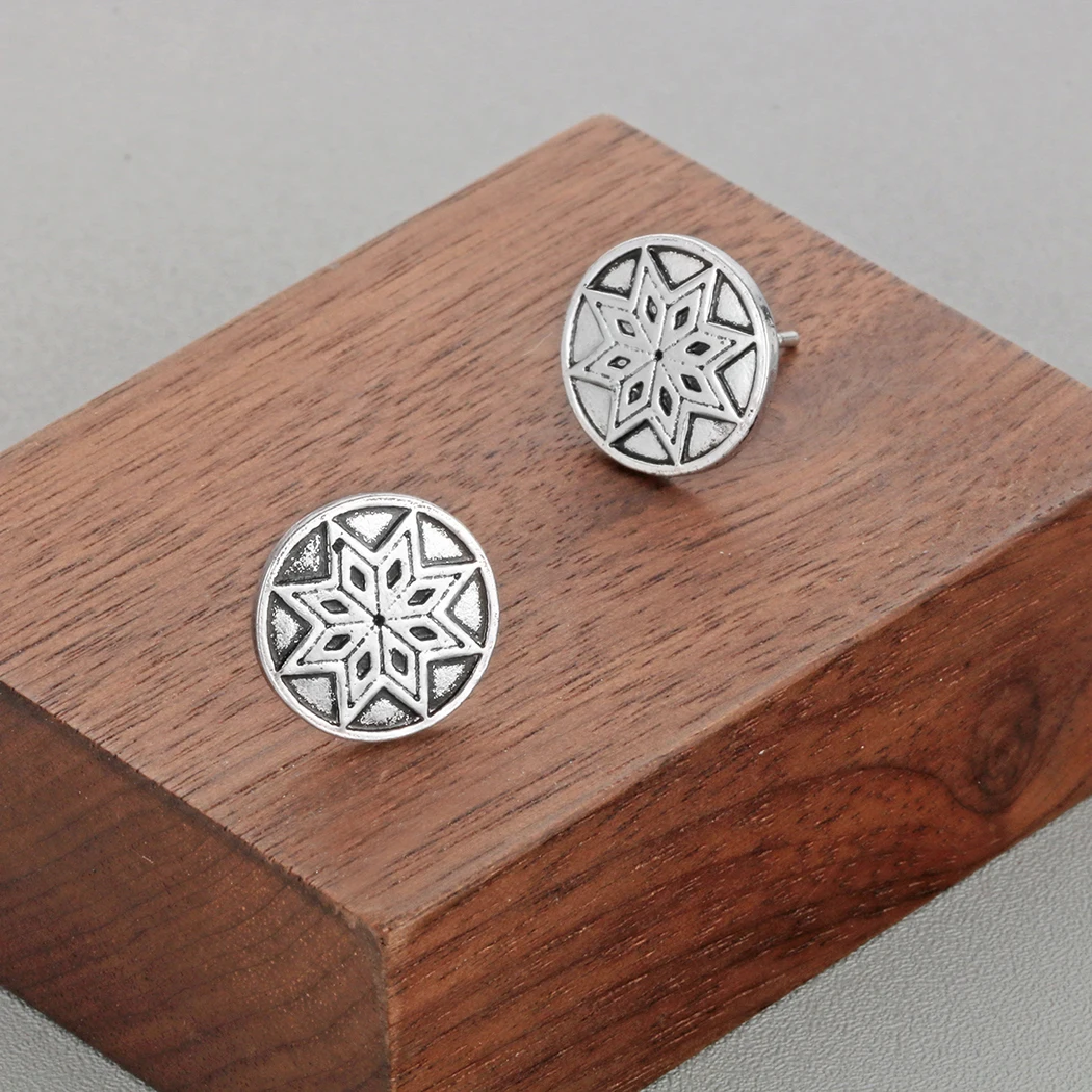 Винтажные золотые славянские звезды Kinitial серьги гвоздики для девушек и мужчин