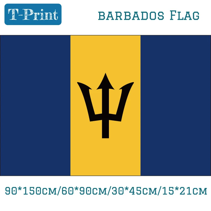 

Barbados National Flag 3x5ft Flags With Brass Metal Holes 30*45cm Car Flag 90*150cm 60*90cm 15*21cm