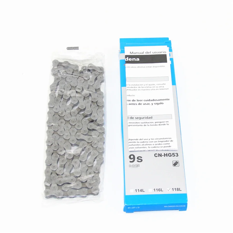 SHIMANO Alivio HG53 MTB ROAD M4000 M3000 M390 M370 цепи CN-HG53 9-скоростная цепь для горного велосипеда |