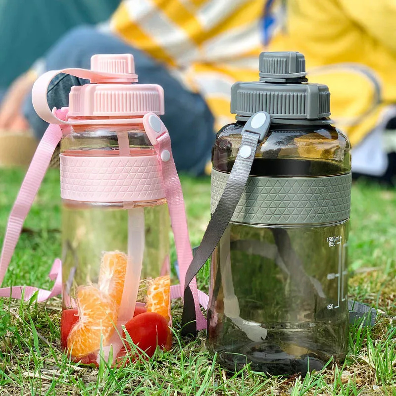 Бутылки с водой большой емкости для питья Спортивная бутылка фруктов без BPA