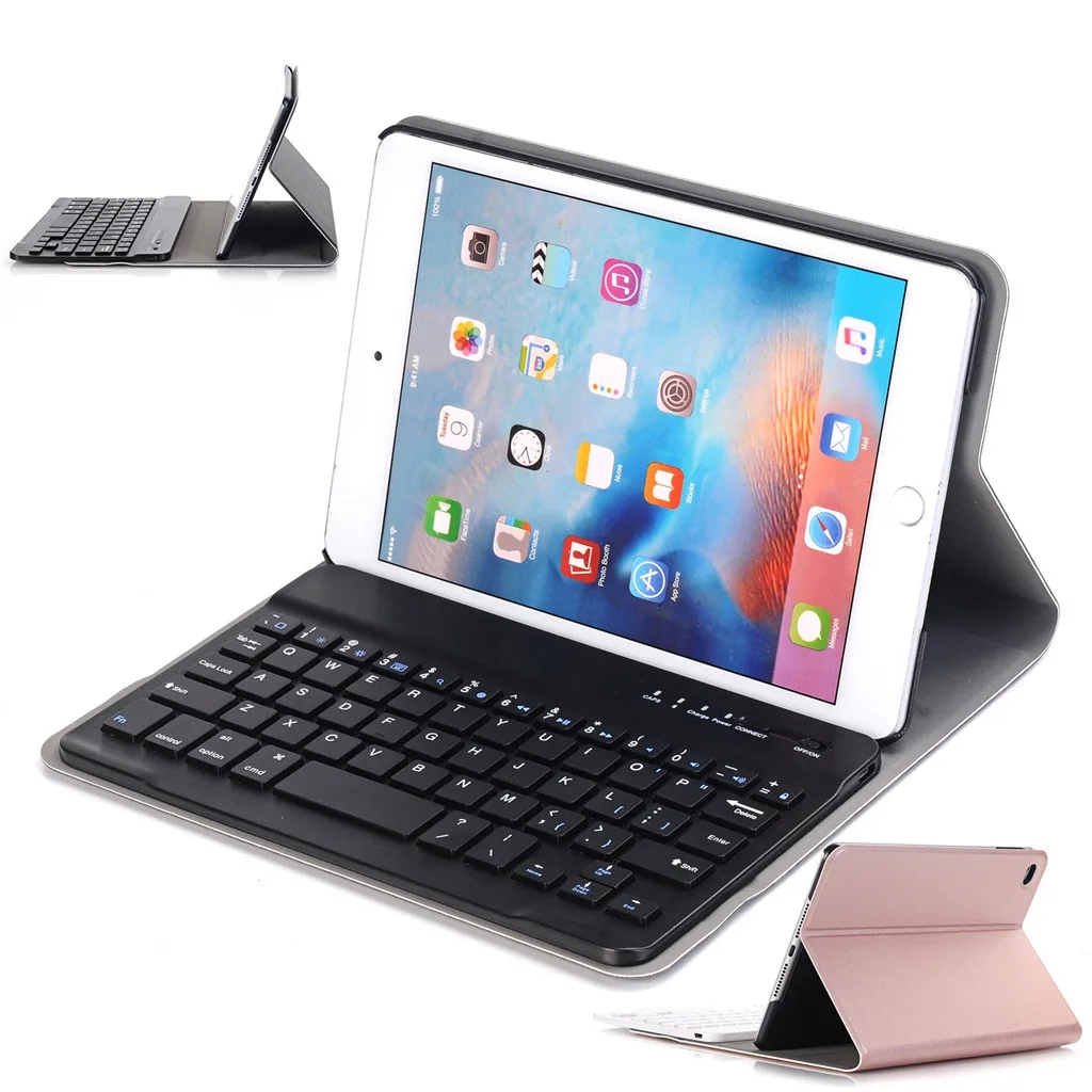 VOBERRY клавиатура беспроводная съемная Bluetooth клавиатура для Ipad Mini 4 7," Ультра-тонкий кожаный чехол Ipad Чехол#2