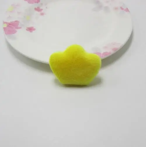 30pcs/lot 4.5x3.5cm Mixed Padded Felt furry Crown Appliques For Kid DIY Patch And Baby Headwear Accessorie | Дом и сад