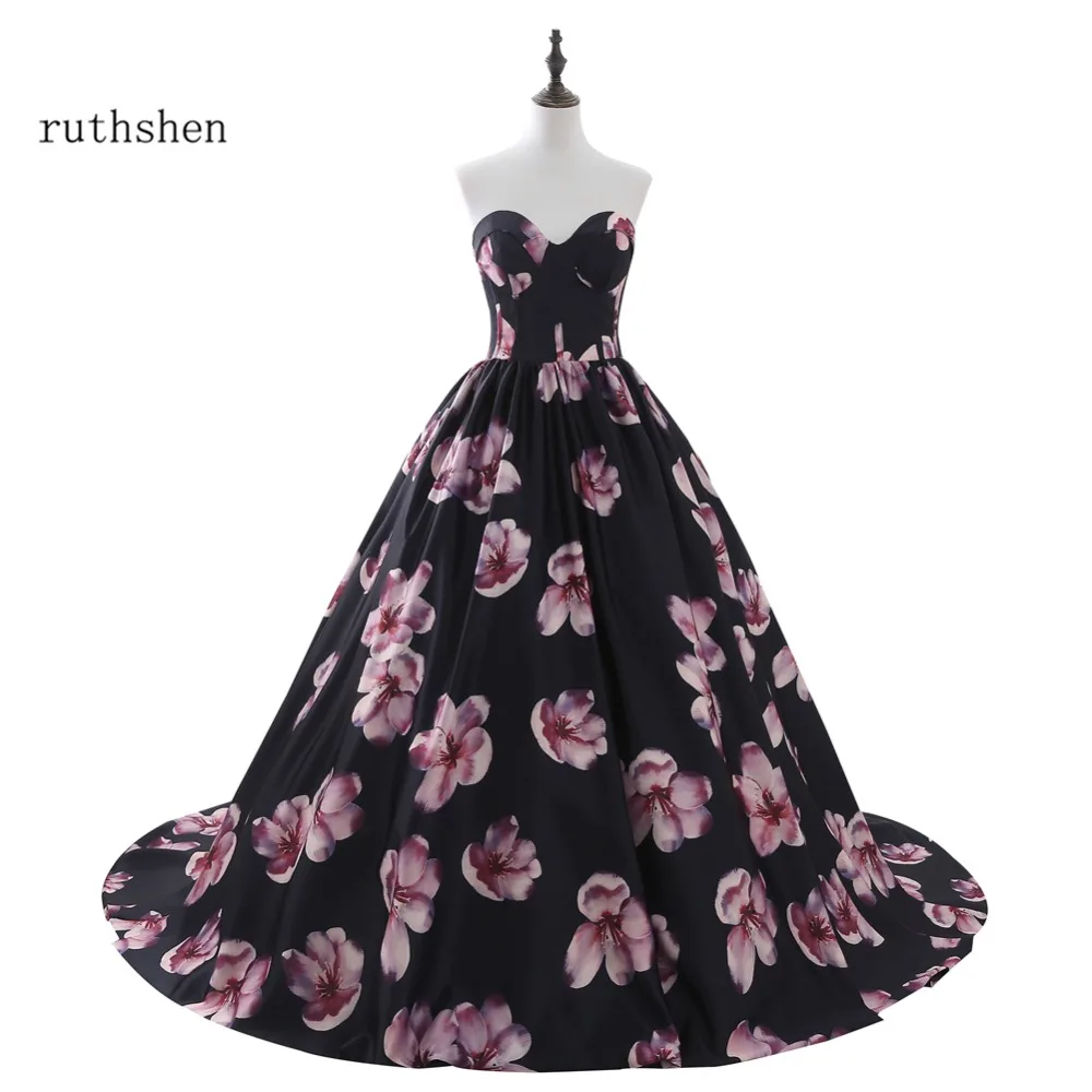 Ruthshen женское вечернее платье Дешевые Длинные Вечерние Платья с цветочным