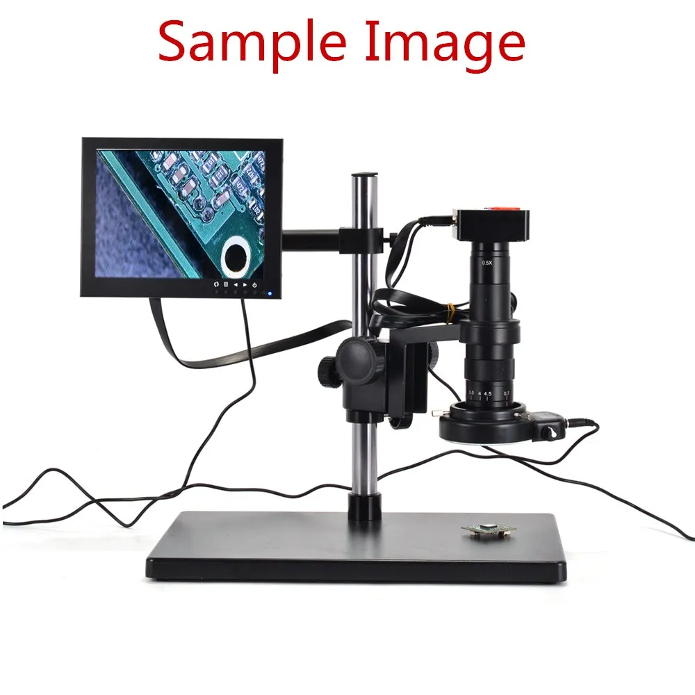 16MP Full HD 1080P 60FPS HDMI usb digital Industry C-mount Microscope Camera TF Card Video Recorder+100X Lens+144 LED | Инструменты
