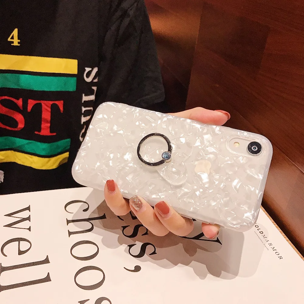 Роскошные в виде ракушки мрамор цепи чехол для huawei P30 pro P20 P20lite P10 mate20 pro honor 20 20i 10 9 lite nova 5 pro 4 3 3i