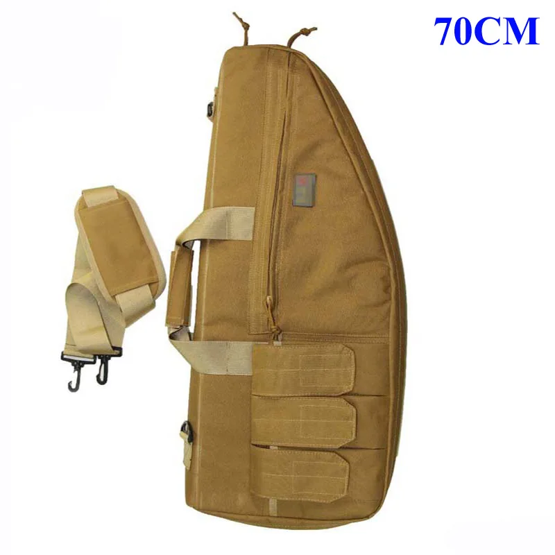 70CM Tan 1000D нейлоновая армейская охотничья сумка чехол для винтовки ружья тактическая сумка для оружия Военная страйкбольная кобура для стрельбы на открытом воздухе аксессуары для военных игр сумка - Цвет: 70CM Tan