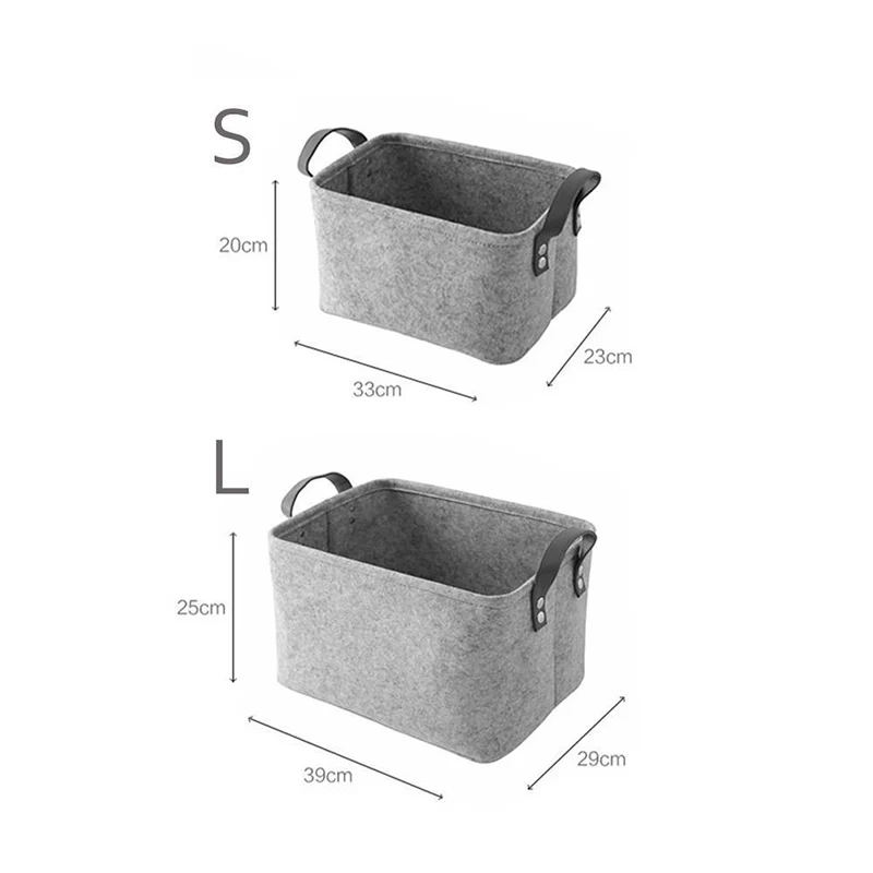 Войлочная складная корзина для хранения белья сумка грязной одежды держатель