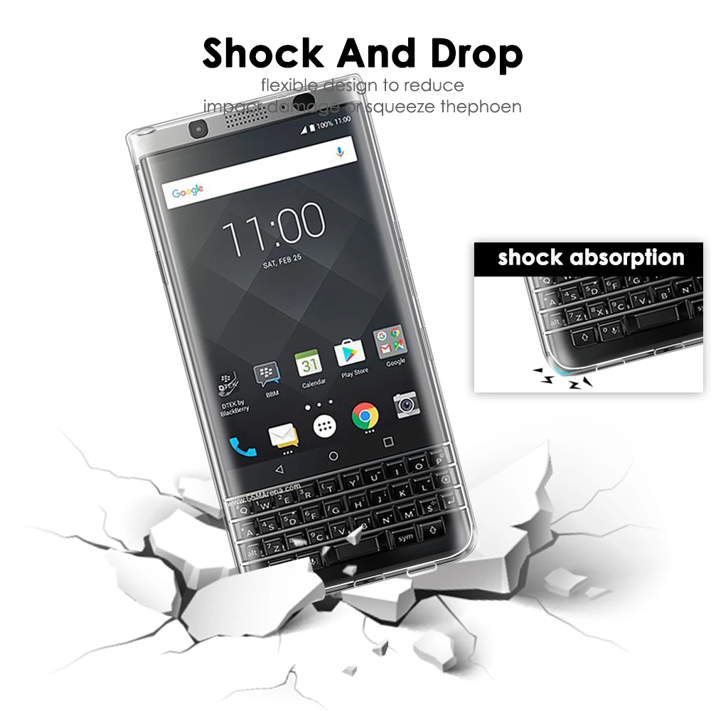 Sundatom супер мягкий Кристалл ТПУ телефона для blackberry keyone прозрачный силиконовый